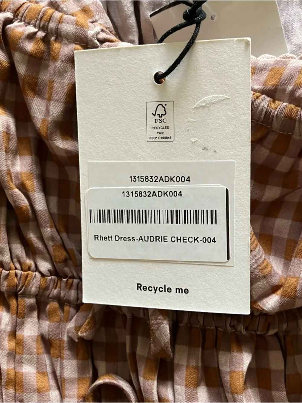 Reformation Rhett Midi Dress in Audrie Check - Size 4 - Picture 10 of 13